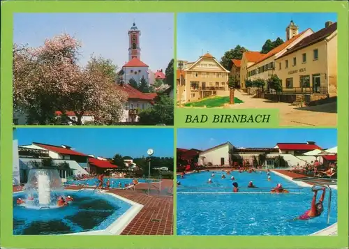 Ansichtskarte Bad Birnbach Kirche, Ortsmotiv, Thermalbad 1998