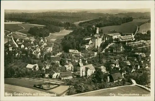 Ansichtskarte Gnandstein-Kohren-Sahlis Luftbild 1941 