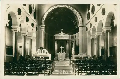 Ansichtskarte Potsdam Friedenskirche - Innen 1929