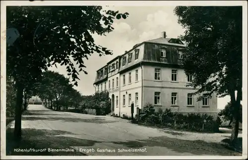 Ansichtskarte Rechenberg-Bienenmühle Gasthaus Schweizerhof 1935 