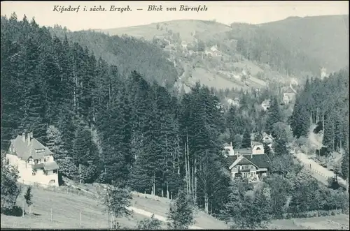 Ansichtskarte Kipsdorf-Altenberg (Erzgebirge) Blick vom Bärenfels 1909