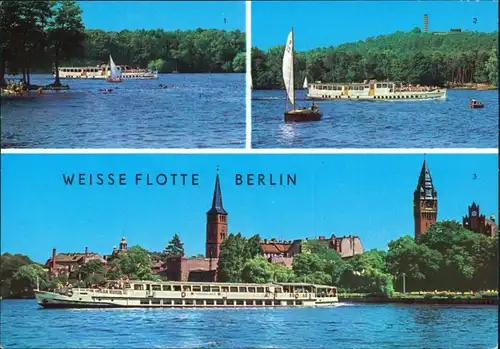 Ansichtskarte Berlin Weiße Flotte Berlin 1985
