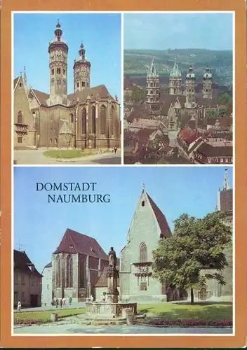 Naumburg (Saale) Dom - verschiedene Ansichten Ansichtskarte 1986