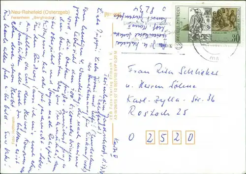 Rehefeld-Altenberg (Erzgebirge) OT Neu-Rehefeld - Ferienheim 1985