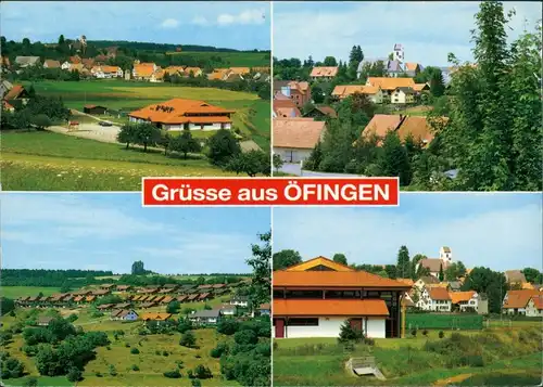 Ansichtskarte Bad Dürrheim OT Öfingen - Teilansicht, Wohnhäuser 1975