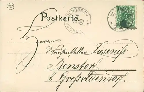 Ansichtskarte Hameln Heraldik-Kleeblatt, Präge Ak 1900 Prägekarte