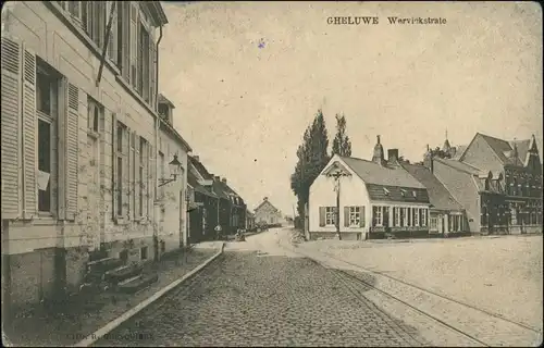 Postkaart Ggheluwe Geluwe Werviekstrate/Straße 1913 