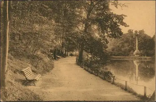 Ansichtskarte Glauchau Gründelpark 1913