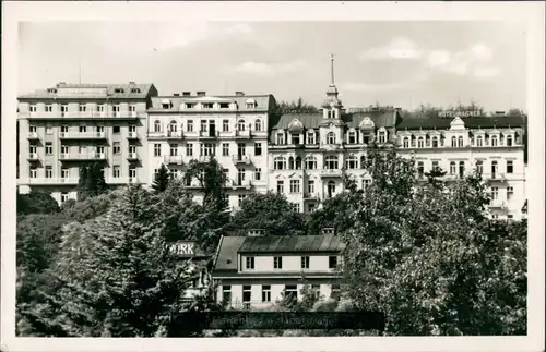 Postcard Marienbad Mariánské Lázně Hotel Wagner, Wohnhäuser 1972