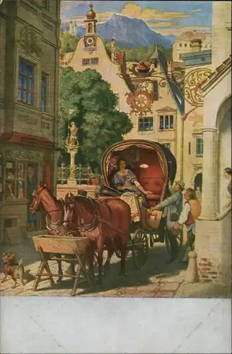 Ansichtskarte  Moritz von Schwind: Die Hochzeitsreife 1922