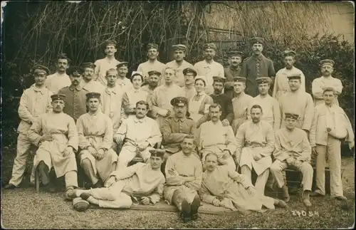 Niederlahnstein-Lahnstein Gruppenbild - Erster Weltkrieg 1916 Privatfoto