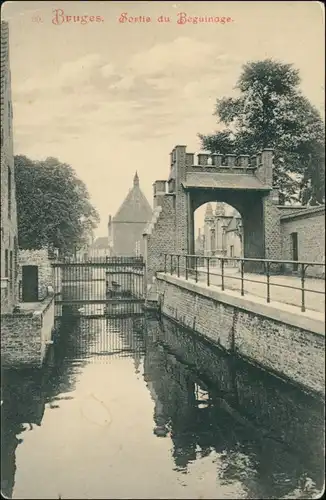 Postkaart Brügge Brugge | Bruges Sortie du Beguinage 1912