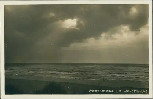 Ansichtskarte Graal-Müritz Abendstimmung am Meer 1931