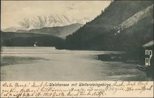 Ansichtskarte Kochel am See Walchensee - Haus 1903