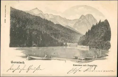 Garmisch-Garmisch-Partenkirchen Rissersee -Bootsanlegestelle 1901