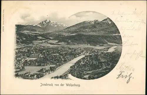 Ansichtskarte Innsbruck von der Weiherburg 1903