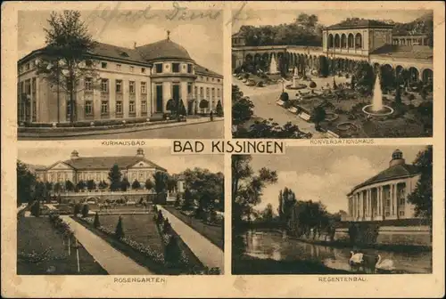 Ansichtskarte Bad Kissingen Stadtteilansichten 1930