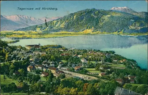 Ansichtskarte Tegernsee (Stadt) Panorama 1922