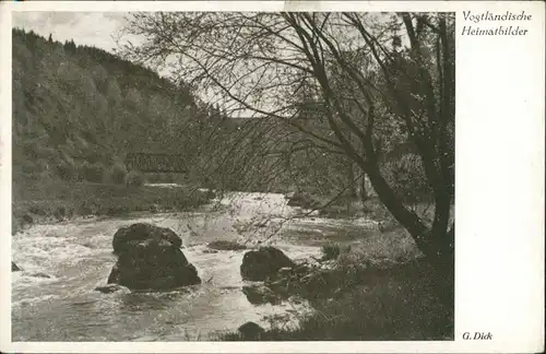 Ansichtskarte Rentzschmühle Brücke - Elstertal 1940