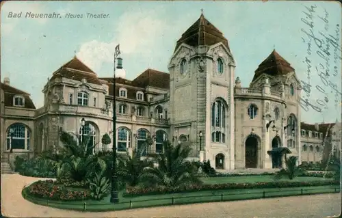 Ansichtskarte Bad Neuenahr-Bad Neuenahr-Ahrweiler Partie am Theater 1914 