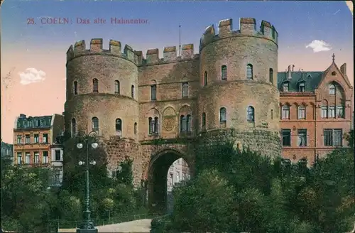 Ansichtskarte Köln Hahnentor - Straßen 1915