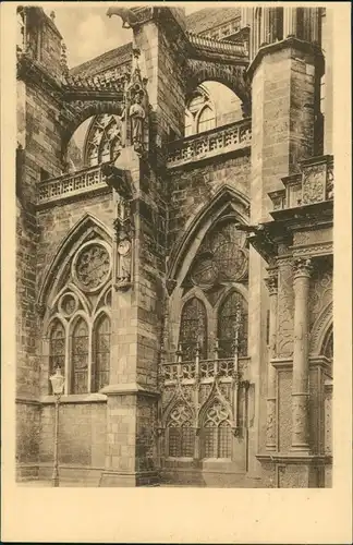 Ansichtskarte Freiburg im Breisgau Münster - Südseite 1923