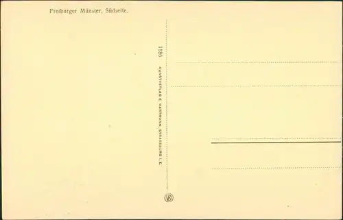 Ansichtskarte Freiburg im Breisgau Münster - Südseite 1923
