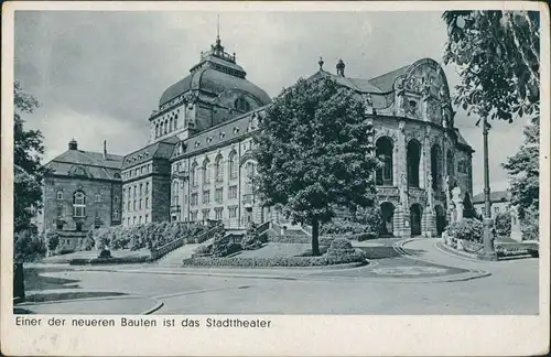 Ansichtskarte Freiburg im Breisgau Theater 1929