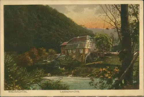 Ansichtskarte Neuwied (Rhein) Laubachsmühle-Wiedtal 1925