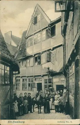 Ansichtskarte Hamburg Haus - Anberg No. 8 1905 