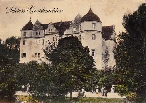 Ansichtskarte Großkmehlen-Ortrand Schloss Großkmehlen 1910 Neudruck 2018