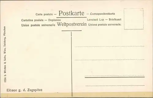 Ansichtskarte Garmisch-Partenkirchen Eibsee - Gasthaus 1913