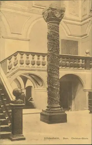 Ansichtskarte Hildesheim Christussäule - Dom 1909