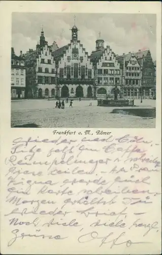 Ansichtskarte Frankfurt am Main Römer 1915 