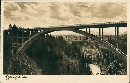 Ansichtskarte Rottenbuch Echelsbacher Brücke / Ammerhochbrücke 1934