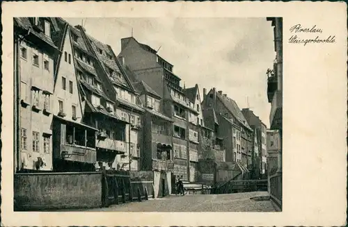 Postcard Breslau Wrocław Weissgerber Ohle 1935