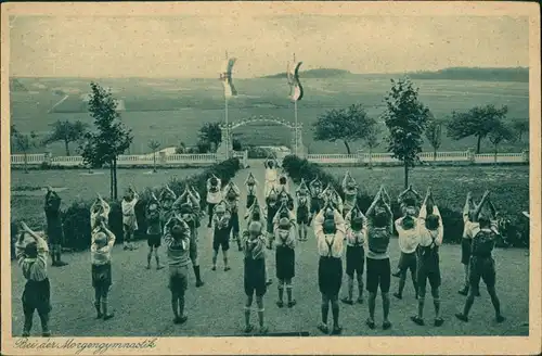 Vielbach-Selters (Westerwald) Erholungsheim - Eingang, Sportübungen 1932
