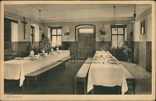 Ansichtskarte Lülsfeld Haushaltungsschule - Speisesaal 1927