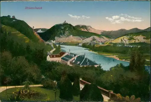 Ansichtskarte Rolandseck-Remagen Landschaft, Rhein 1915