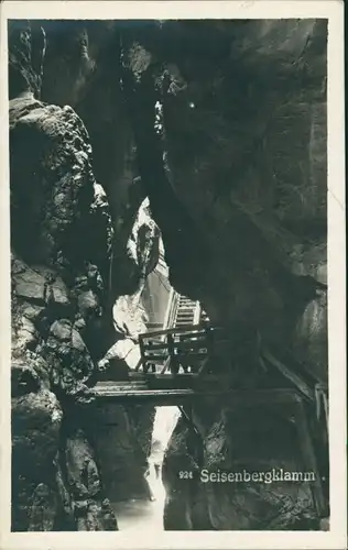 Ansichtskarte Weißbach bei Lofer Seisenbergklamm 1930