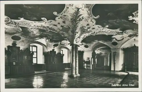 Ansichtskarte Ettal Kloster- Sakristei 1930