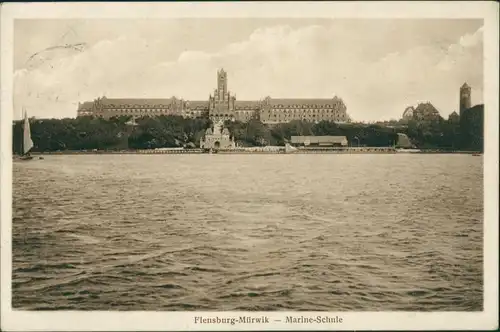 Ansichtskarte Mürwik-Flensburg Marineschule 1919