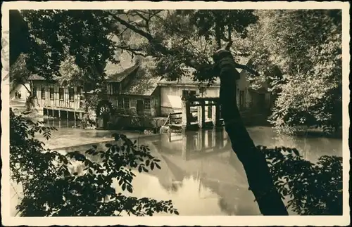 Ansichtskarte Blaubeuren Blautopf - An der Wassermühle 1942