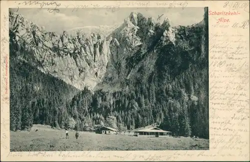 Ansichtskarte Berchtesgaden Partie an der Scharitzkehralpe 1902