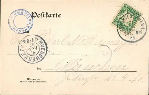 Ansichtskarte Berchtesgaden Partie an der Scharitzkehralpe 1902