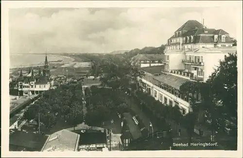 Ansichtskarte Heringsdorf Usedom Kurhaus, Promenade - Seebrücke 1929