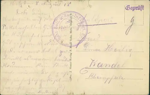 CPA Metz Ludwigsplatz 1915