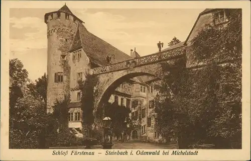 Ansichtskarte Steinbach-Michelstadt Schloss Fürstenau 1914