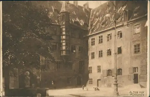 Ansichtskarte München Alter Hof 1915