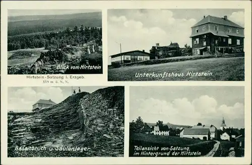 Satzung am Hirtstein-Marienberg im Erzgebirge Mehrbild: Gasthaus  1937
